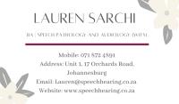 Lauren Sarchi Speech Therapist & Audiologist image 1